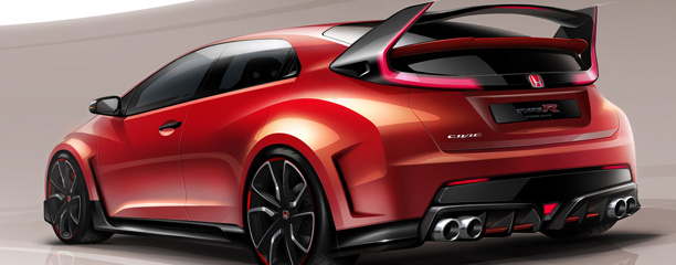 Première mondiale pour la Honda Civic Type R Concept